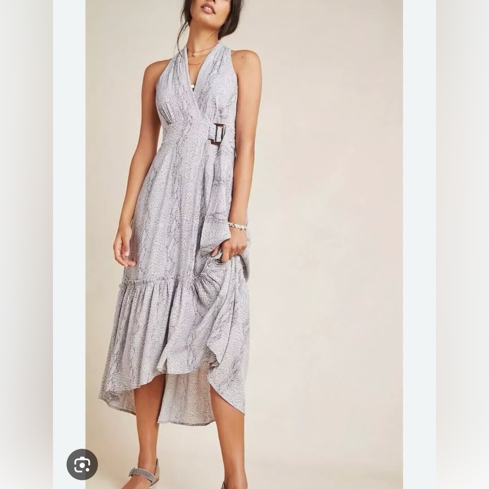 Elegant Gray Sleeveless Dress from Anthropologie Sz 10
